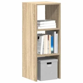 Librería apilable madera contrachapada roble sonoma 30x30x80 cm de , Taquillas y armarios de almacenamiento - Ref: Foro24-858...