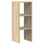 Librería apilable madera contrachapada roble sonoma 30x30x80 cm de , Taquillas y armarios de almacenamiento - Ref: Foro24-858...