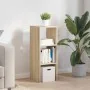 Librería apilable madera contrachapada roble sonoma 30x30x80 cm de , Taquillas y armarios de almacenamiento - Ref: Foro24-858...