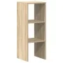 Librería apilable madera contrachapada roble sonoma 30x30x80 cm de , Taquillas y armarios de almacenamiento - Ref: Foro24-858...