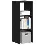 Librería apilable madera contrachapada roble negro 30x30x80 cm de , Taquillas y armarios de almacenamiento - Ref: Foro24-8588...