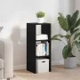 Librería apilable madera contrachapada roble negro 30x30x80 cm de , Taquillas y armarios de almacenamiento - Ref: Foro24-8588...