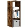 Librería apilable madera contrachapada roble ahumado 30x30x80cm de , Taquillas y armarios de almacenamiento - Ref: Foro24-858...