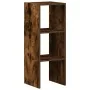 Librería apilable madera contrachapada roble ahumado 30x30x80cm de , Taquillas y armarios de almacenamiento - Ref: Foro24-858...