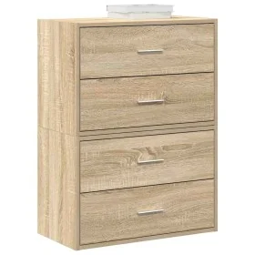 Armarios con 2 cajones 2 uds roble sonoma 60x31x40 cm by , Drawers - Ref: Foro24-858826, Price: 88,67 €, Discount: %