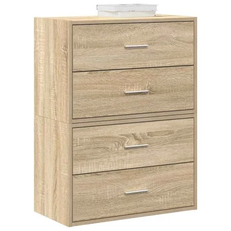 Armarios con 2 cajones 2 uds roble sonoma 60x31x40 cm de , Cajoneras - Ref: Foro24-858826, Precio: 88,67 €, Descuento: %