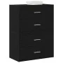Armarios con 2 cajones 2 uds roble negro 60x31x40 cm by , Drawers - Ref: Foro24-858824, Price: 95,53 €, Discount: %
