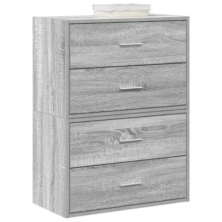 Armarios con 2 cajones 2 uds gris sonoma 60x31x40 cm de , Cajoneras - Ref: Foro24-858832, Precio: 90,31 €, Descuento: %