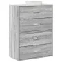 Armarios con 2 cajones 2 uds gris sonoma 60x31x40 cm de , Cajoneras - Ref: Foro24-858832, Precio: 90,31 €, Descuento: %
