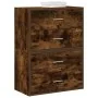 Armarios con 2 cajones 2 uds roble ahumado 60x31x40 cm by , Drawers - Ref: Foro24-858830, Price: 93,61 €, Discount: %
