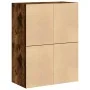 Armarios con 2 cajones 2 uds roble ahumado 60x31x40 cm by , Drawers - Ref: Foro24-858830, Price: 93,61 €, Discount: %