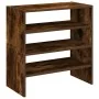 Zapateros 2 uds apilables roble ahumado 60x30x30,5 cm de , Zapateros y organizadores de calzado - Ref: Foro24-858866, Precio:...