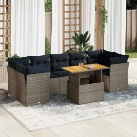 Set de muebles de jardín 6 pzas y cojines ratán sintético gris de , Conjuntos de jardín - Ref: Foro24-3326903, Precio: 629,14...