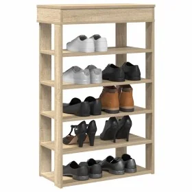 Mueble zapatero madera de ingeniería roble sonoma 60x30x98 cm de , Zapateros y organizadores de calzado - Ref: Foro24-859925,...