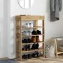 Zapatero artesanal de madera contrachapada 60x30x98 cm de , Zapateros y organizadores de calzado - Ref: Foro24-859931, Precio...
