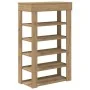Zapatero artesanal de madera contrachapada 60x30x98 cm de , Zapateros y organizadores de calzado - Ref: Foro24-859931, Precio...