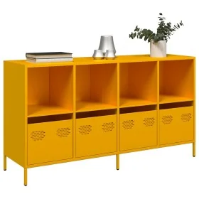Aparador acero laminado en frío amarillo mostaza 135x39x73,5 cm von , Sideboards - Ref: Foro24-3307164, Preis: 190,24 €, Raba...
