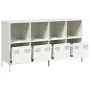 Aparador de acero laminado en frío blanco 135x39x73,5 cm de , Aparadores - Ref: Foro24-3307166, Precio: 190,43 €, Descuento: %