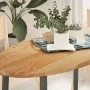Tablero de mesa ovalado madera maciza de roble 120x60x2 cm by , Table tops - Ref: Foro24-4009047, Price: 90,83 €, Discount: %
