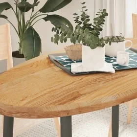 Tablero de mesa ovalado madera maciza de roble 120x60x4 cm de , Tableros para mesas - Ref: Foro24-4009051, Precio: 151,63 €, ...