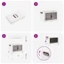 Caja de almacenaje apilable con ruedas 75 L 64x40x41 cm von , Lastenstapler - Ref: Foro24-4012366, Preis: 40,89 €, Rabatt: %