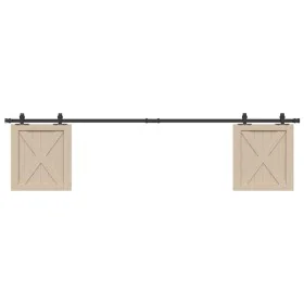 Kit de puerta corredera de armario acero carbono 213 cm by , DIY accessories - Ref: Foro24-4009678, Price: 33,98 €, Discount: %
