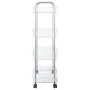 Carro de almacenamiento 4 niveles transparente 37x28x95 cm by , Cargo forklifts - Ref: Foro24-4012379, Price: 35,34 €, Discou...