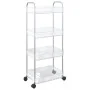 Carro de almacenamiento 4 niveles transparente 37x28x95 cm by , Cargo forklifts - Ref: Foro24-4012379, Price: 35,34 €, Discou...