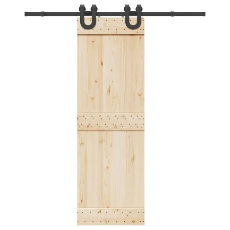 Kit de herrajes para puertas correderas acero negro 183 cm by , Door items - Ref: Foro24-4009720, Price: 40,28 €, Discount: %