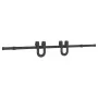 Kit de herrajes para puertas correderas acero negro 183 cm by , Door items - Ref: Foro24-4009720, Price: 40,28 €, Discount: %