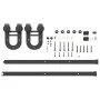 Kit de herrajes para puertas correderas acero negro 183 cm by , Door items - Ref: Foro24-4009720, Price: 40,28 €, Discount: %