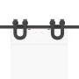 Kit de herrajes para puertas correderas acero negro 183 cm by , Door items - Ref: Foro24-4009720, Price: 40,28 €, Discount: %
