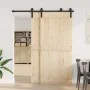 Kit de herrajes para puertas correderas acero negro 183 cm by , Door items - Ref: Foro24-4009736, Price: 81,09 €, Discount: %