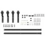 Kit de herrajes para puertas correderas acero negro 183 cm by , Door items - Ref: Foro24-4009736, Price: 81,09 €, Discount: %