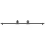 Kit de herrajes para puertas correderas acero negro 200 cm by , Door items - Ref: Foro24-4009729, Price: 66,22 €, Discount: %