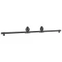 Kit de herrajes para puertas correderas acero negro 200 cm by , Door items - Ref: Foro24-4009729, Price: 66,22 €, Discount: %