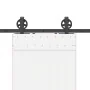 Kit de herrajes para puertas correderas acero negro 200 cm by , Door items - Ref: Foro24-4009729, Price: 66,22 €, Discount: %