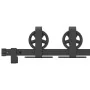 Kit de herrajes para puertas correderas acero negro 200 cm by , Door items - Ref: Foro24-4009729, Price: 66,22 €, Discount: %