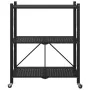 Estantería de almacenaje con ruedas de acero negro 71x34x88 cm von , Lastenstapler - Ref: Foro24-4012385, Preis: 56,57 €, Rab...
