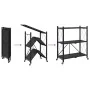 Estantería de almacenaje con ruedas de acero negro 71x34x88 cm von , Lastenstapler - Ref: Foro24-4012385, Preis: 56,57 €, Rab...