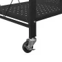 Estantería de almacenaje con ruedas de acero negro 71x34x88 cm von , Lastenstapler - Ref: Foro24-4012385, Preis: 56,57 €, Rab...