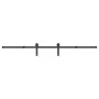 Kit de herrajes para puertas correderas acero negro 213,5 cm by , Door items - Ref: Foro24-4009715, Price: 67,80 €, Discount: %