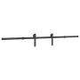 Kit de herrajes para puertas correderas acero negro 213,5 cm by , Door items - Ref: Foro24-4009715, Price: 67,80 €, Discount: %