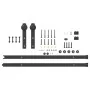 Kit de herrajes para puertas correderas acero negro 213,5 cm by , Door items - Ref: Foro24-4009715, Price: 67,80 €, Discount: %