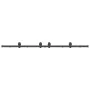 Kit de herrajes para puertas correderas acero negro 200 cm by , Door items - Ref: Foro24-4009741, Price: 87,29 €, Discount: %