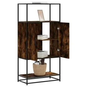 Aparador alto madera de ingeniería y metal 68x35x139 cm de , Aparadores - Ref: Foro24-849041, Precio: 96,90 €, Descuento: %