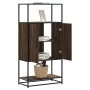 Aparador alto madera de ingeniería y metal marrón roble by , Sideboards - Ref: Foro24-849043, Price: 99,98 €, Discount: %
