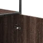 Aparador alto madera de ingeniería y metal marrón roble by , Sideboards - Ref: Foro24-849043, Price: 99,98 €, Discount: %