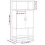 Aparador alto madera de ingeniería y metal marrón roble by , Sideboards - Ref: Foro24-849043, Price: 99,98 €, Discount: %