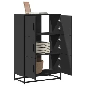 Aparador alto madera de ingeniería y metal 68x35x106,5 cm von , Sideboards - Ref: Foro24-849069, Preis: 103,81 €, Rabatt: %